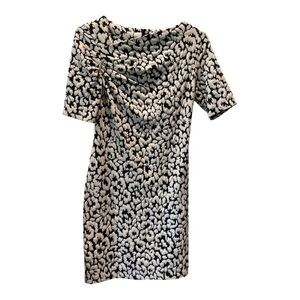 Calvin Klein SS Knit Dress | Black/Ivory